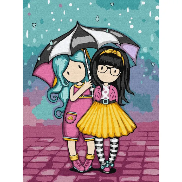 Картина за номерами Look-Be Kind Santoro Gorjuss Collection KHO8586, 30x40 см
