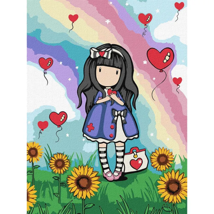 Картина за номерами Be Kind To Yourself Santoro Gorjuss Collection KHO8587, 30x40 см