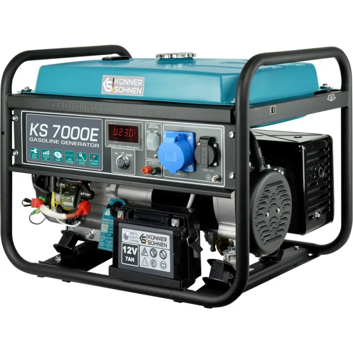 Генератор бензиновий Konner&Sohnen KS 7000E, 230В, 5.5кВт, електростартер, 76.2кг