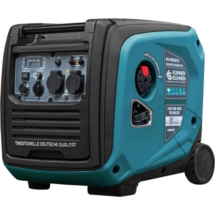 Генератор бензиновий інверторний Konner&Sohnen KS 4000iE S, 230В, 4.0кВт, електростартер, 40кг