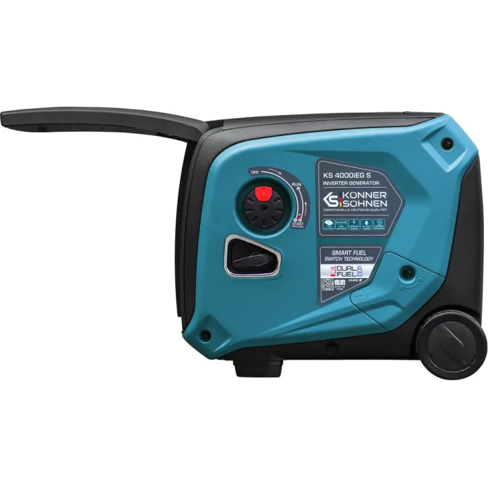 Генератор газобензиновий інверторний Konner&Sohnen KS 4000iEG S, 230В, 4.0кВт, електростартер, 40кг