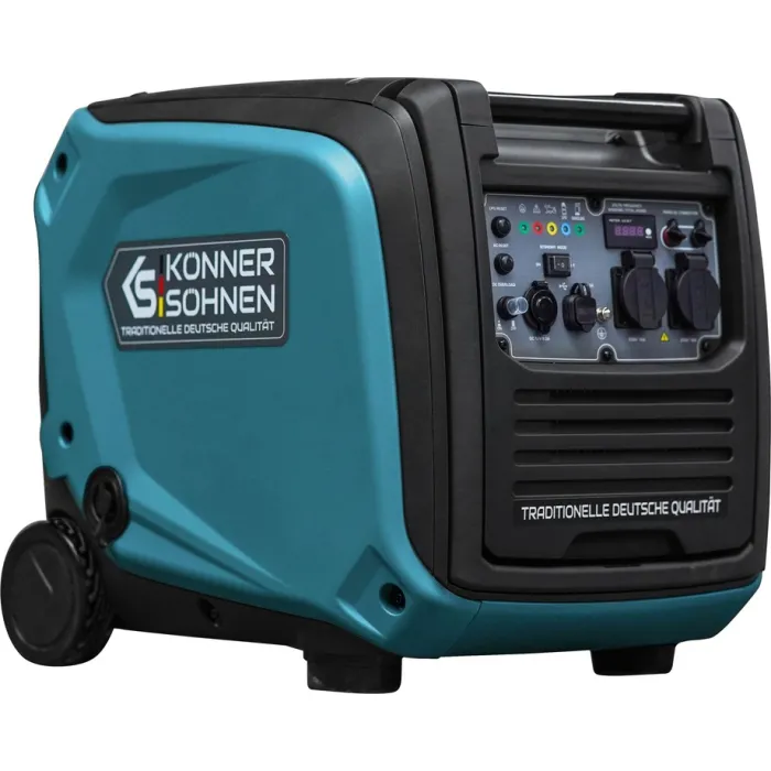 Генератор газобензиновий інверторний Konner&Sohnen KS 4000iEG S, 230В, 4.0кВт, електростартер, 40кг