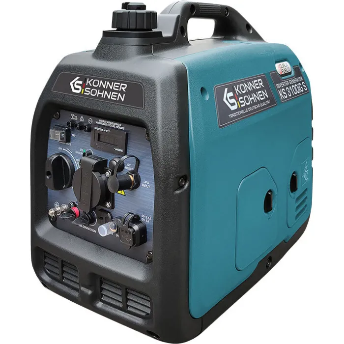 Генератор газобензиновий інверторний Konner&Sohnen KS 3100iG S, 230В, 3.1кВт, ручний стартер, 22кг