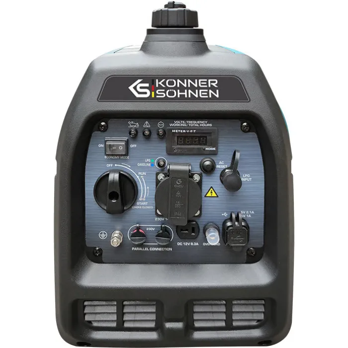 Генератор газобензиновий інверторний Konner&Sohnen KS 3100iG S, 230В, 3.1кВт, ручний стартер, 22кг