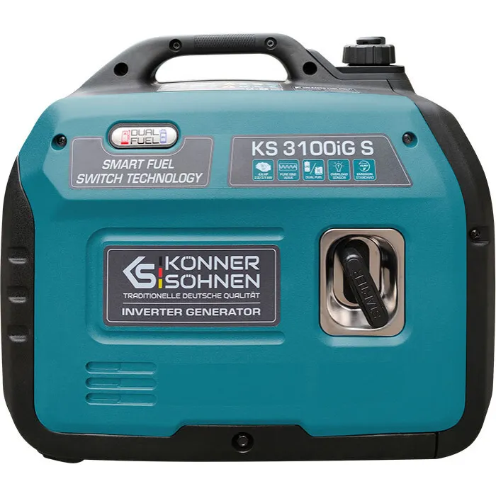Генератор газобензиновий інверторний Konner&Sohnen KS 3100iG S, 230В, 3.1кВт, ручний стартер, 22кг