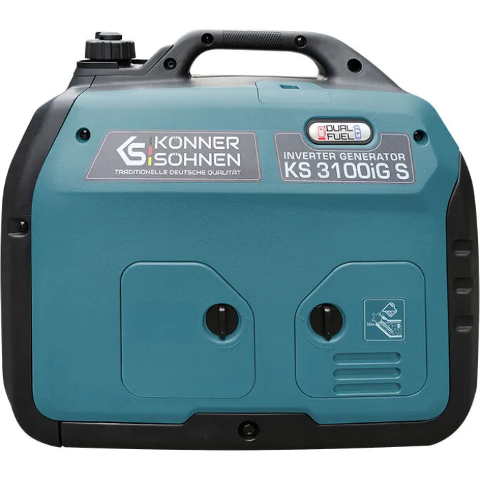 Генератор газобензиновий інверторний Konner&Sohnen KS 3100iG S, 230В, 3.1кВт, ручний стартер, 22кг