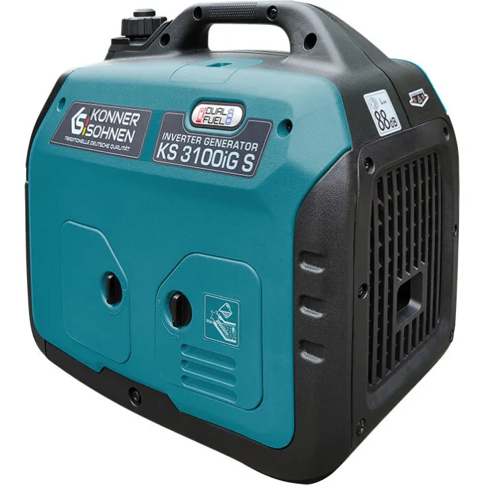 Генератор газобензиновий інверторний Konner&Sohnen KS 3100iG S, 230В, 3.1кВт, ручний стартер, 22кг