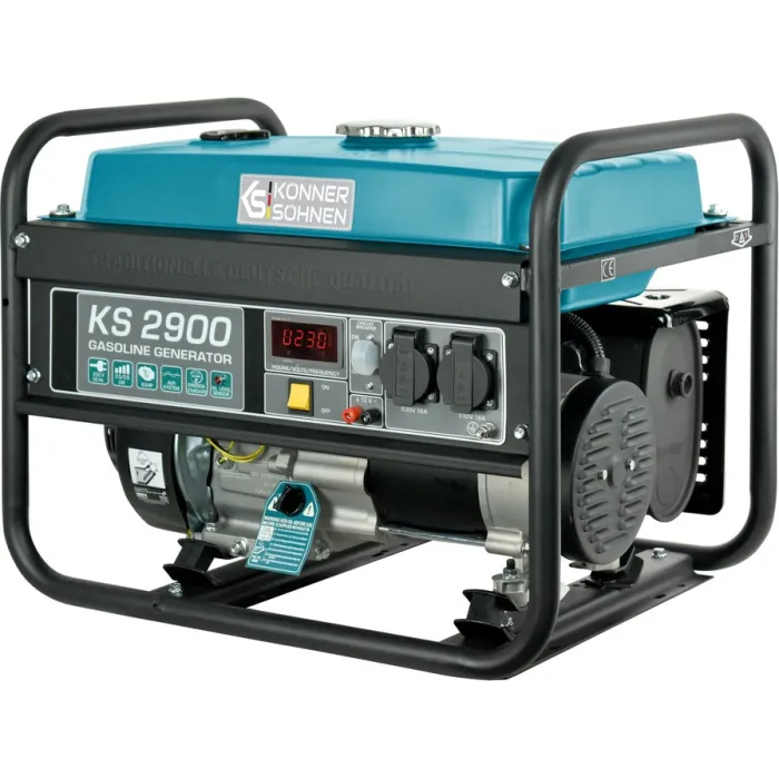 Генератор бензиновий Konner&Sohnen KS 2900, 230В, 2.9кВт, ручний стартер, 41.5кг