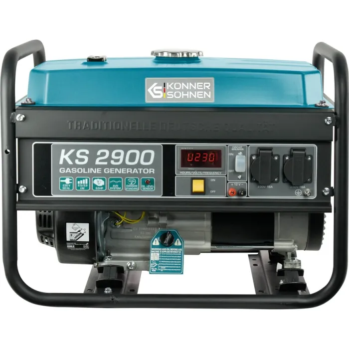 Генератор бензиновий Konner&Sohnen KS 2900, 230В, 2.9кВт, ручний стартер, 41.5кг