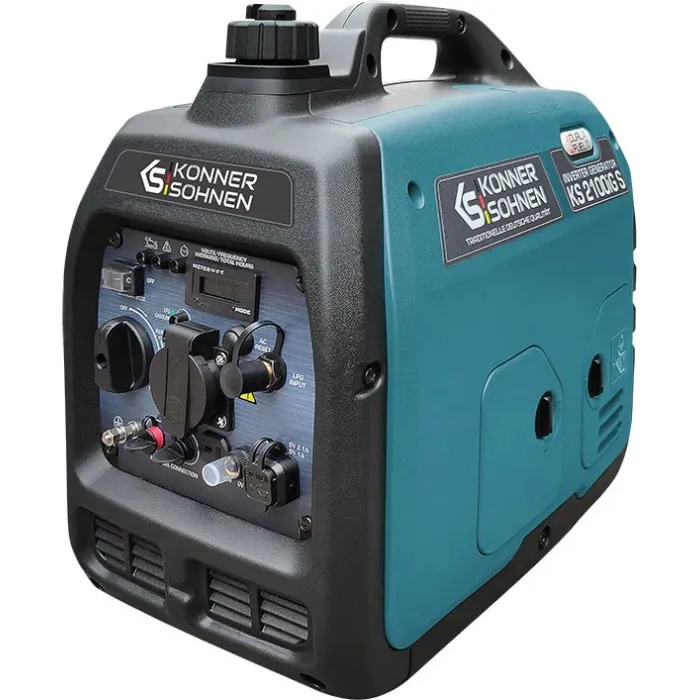 Генератор газобензиновий інверторний Konner&Sohnen KS 2100IGS, 230В, 2.0кВт, ручний стартер, 19кг