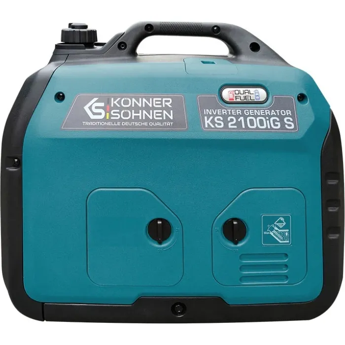 Генератор газобензиновий інверторний Konner&Sohnen KS 2100IGS, 230В, 2.0кВт, ручний стартер, 19кг