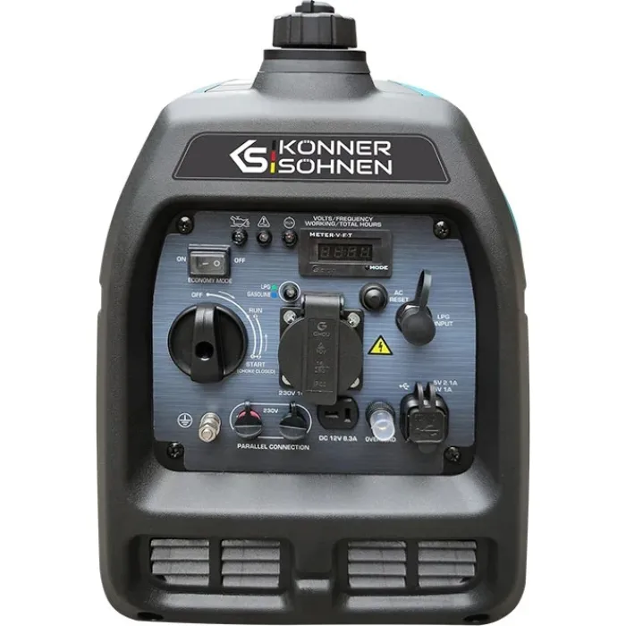 Генератор газобензиновий інверторний Konner&Sohnen KS 2100IGS, 230В, 2.0кВт, ручний стартер, 19кг