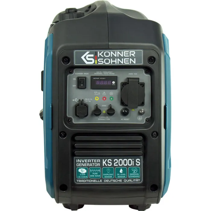 Генератор бензиновий інверторний Konner&Sohnen KS 2000i S, 230В, 2.0кВт, ручний стартер, 19кг