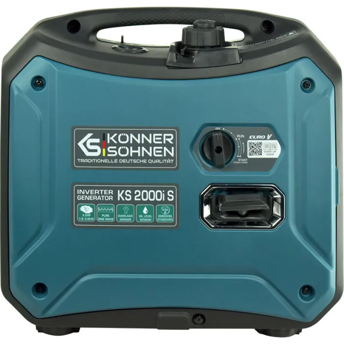 Генератор бензиновий інверторний Konner&Sohnen KS 2000i S, 230В, 2.0кВт, ручний стартер, 19кг