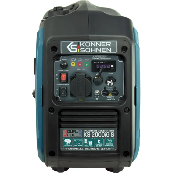 Генератор газобензиновий інверторний Konner&Sohnen KS 2000iG S, 230В, 2.0кВт, ручний стартер, 19кг