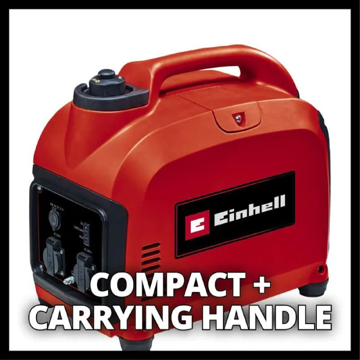 Генератор бензиновий інверторний Einhell TC-IG 2000, 230В (1 фаза), 1.8/2кВт, ручний стартер, 21.6кг