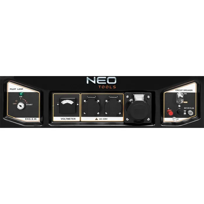 Генератор бензиновий Neo Tools 230В (1 фаза), 6/6.5кВт, електростартер, AVR, 85кг