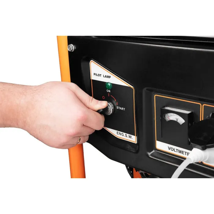 Генератор бензиновий Neo Tools 230В (1 фаза), 6/6.5кВт, електростартер, AVR, 85кг