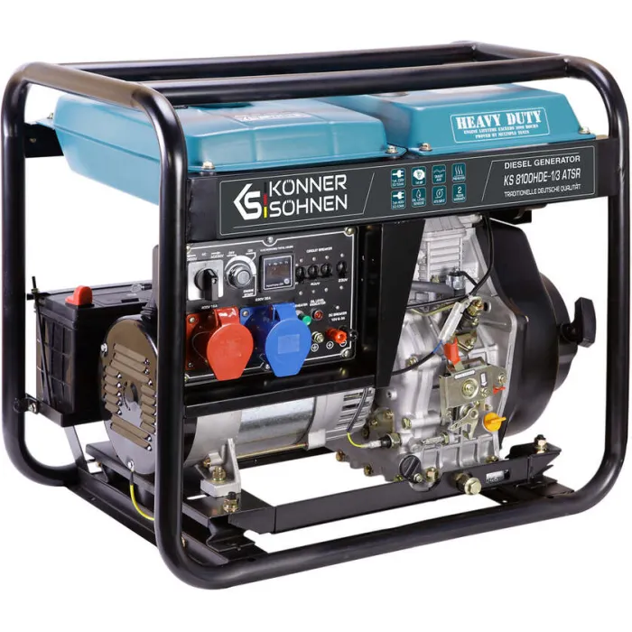 Генератор дизельний Konner&Sohnen KS 8100HDE-1/3 ATSR (EURO V), 230/400В, 5.5/6.0кВт, електростартер, передстартовий підігрів, вихід ATS, 117кг