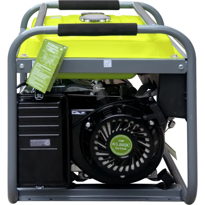 Генератор бензиновий Konner&Sohnen Basic KSB 6500C, 230В, 5.5кВт, ручний стартер, 66.6кг