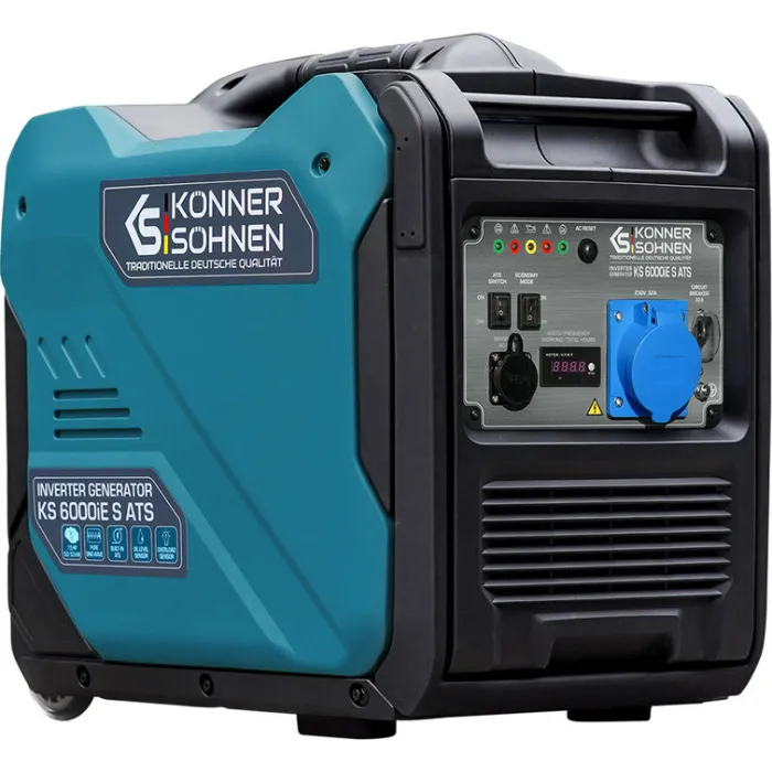 Генератор бензиновий інверторний Konner&Sohnen KS 6000iE ATS, 230, 5.5кВт, АВР(ATS), електростартер, 40кг