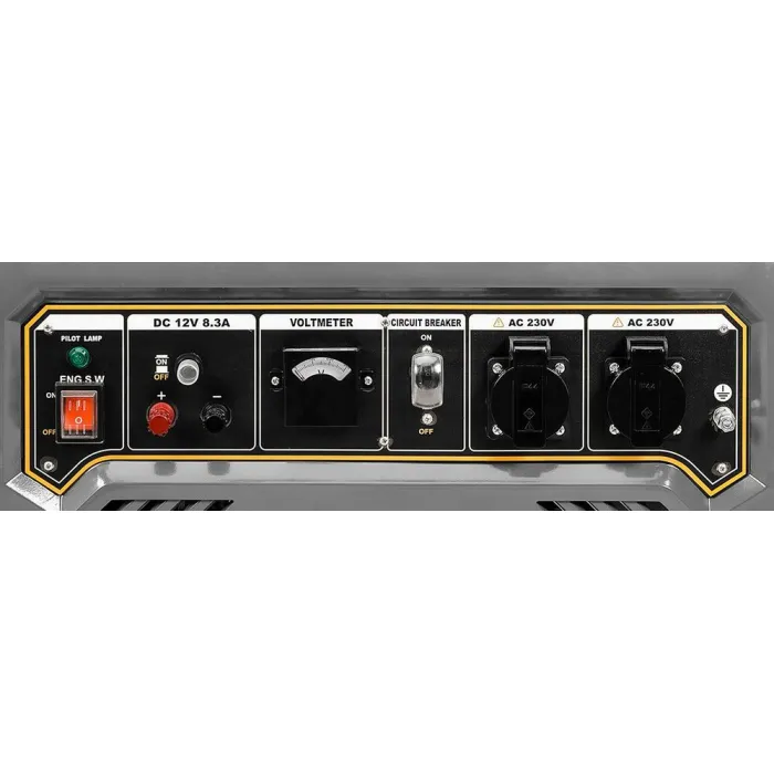 Генератор бензиновий GRAPHITE 230В (1 фаза), 2/2.2кВт, ручний стартер, AVR, 40кг