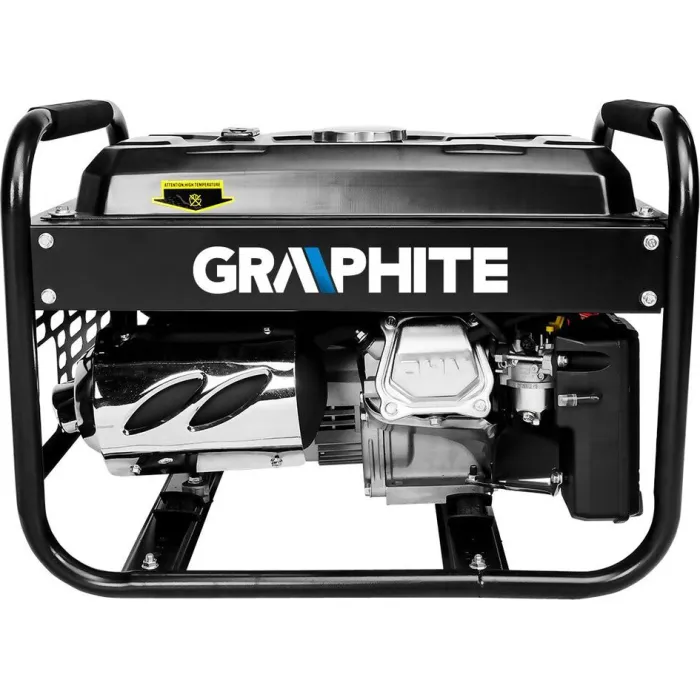 Генератор бензиновий GRAPHITE 230В (1 фаза), 2/2.2кВт, ручний стартер, AVR, 40кг