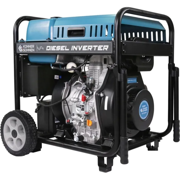 Генератор дизельний інверторний Konner&Sohnen KS 6100iDE ATSR, 230В, 5.5кВт, АВР(ATS), електростартер, 98кг