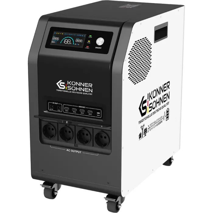Портативна електростанція Konner&Sohnen KS 3000PS, 3000Вт, 3200Вт·год, LifePo4, 37кг