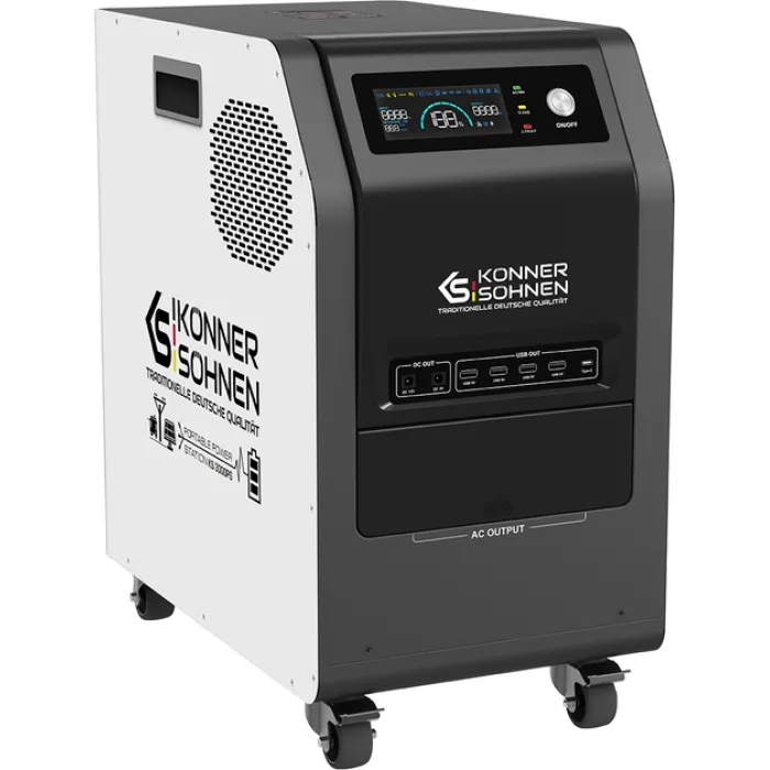 Портативна електростанція Konner&Sohnen KS 3000PS, 3000Вт, 3200Вт·год, LifePo4, 37кг