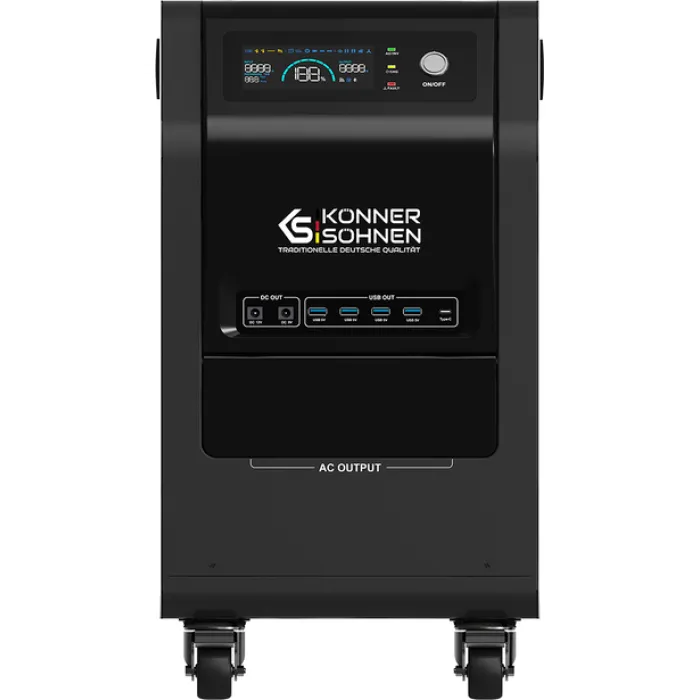Портативна електростанція Konner&Sohnen KS 3000PS, 3000Вт, 3200Вт·год, LifePo4, 37кг