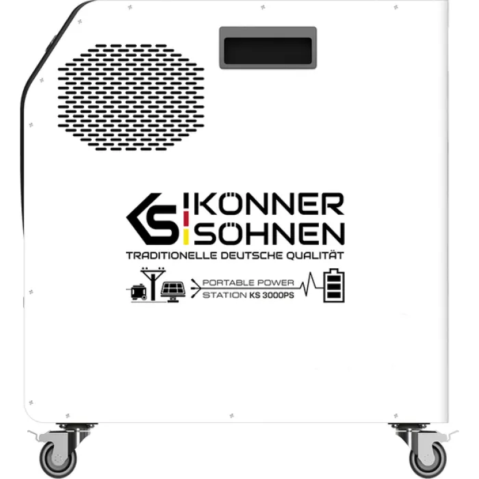 Портативна електростанція Konner&Sohnen KS 3000PS, 3000Вт, 3200Вт·год, LifePo4, 37кг