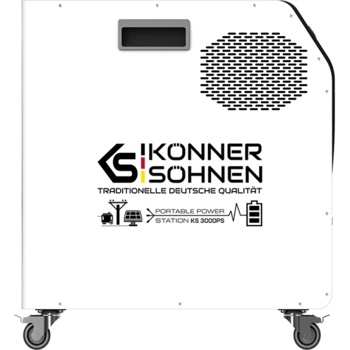 Портативна електростанція Konner&Sohnen KS 3000PS, 3000Вт, 3200Вт·год, LifePo4, 37кг