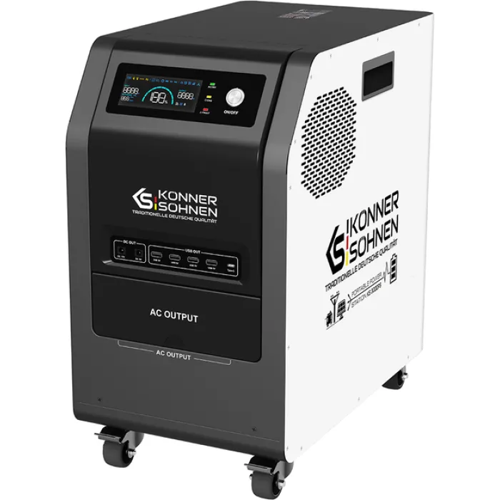 Портативна електростанція Konner&Sohnen KS 3000PS, 3000Вт, 3200Вт·год, LifePo4, 37кг