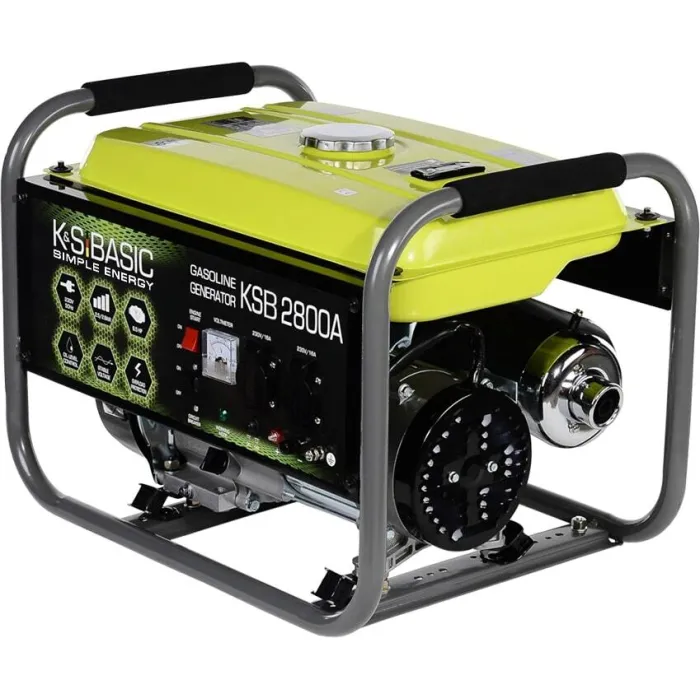 Генератор бензиновий Konner&Sohnen Basic KSB 2800A, 230В, 2.8кВт, ручний стартер, 36.2кг