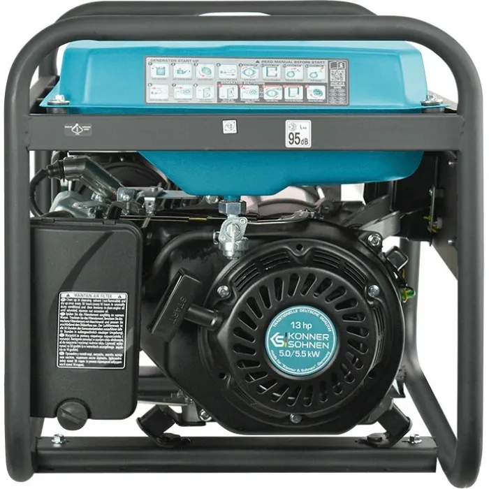 Генератор бензиновий Konner&Sohnen KS 7000E ATS, 230В, 5.5кВт, АВР(ATS), електростартер, 76.8кг