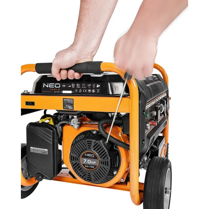 Генератор бензиновий Neo Tools 230В (1 фаза), 2.8/3кВт, електростартер, AVR, 45кг