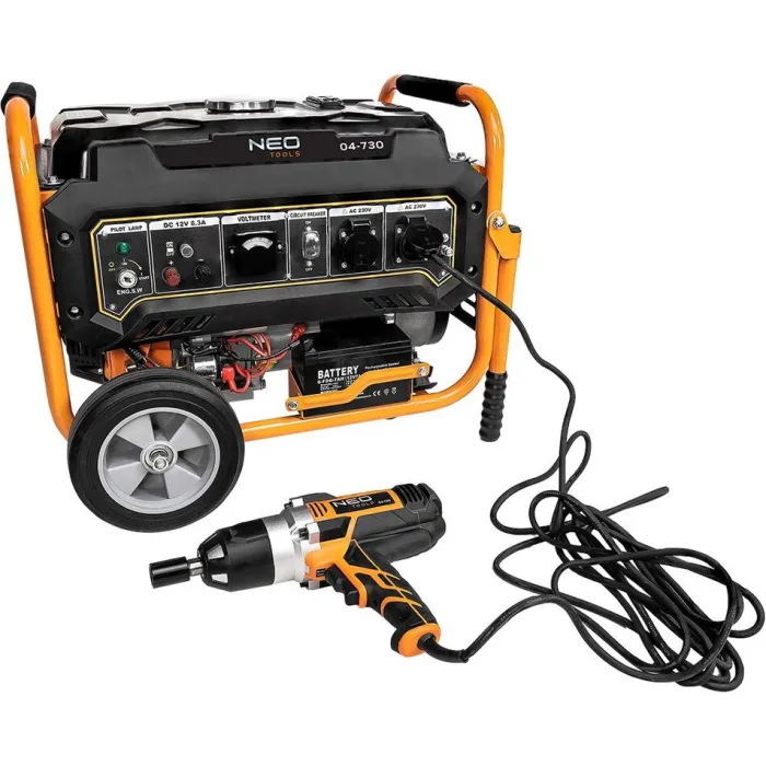 Генератор бензиновий Neo Tools 230В (1 фаза), 2.8/3кВт, електростартер, AVR, 45кг