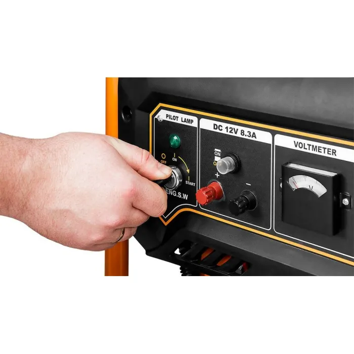 Генератор бензиновий Neo Tools 230В (1 фаза), 2.8/3кВт, електростартер, AVR, 45кг