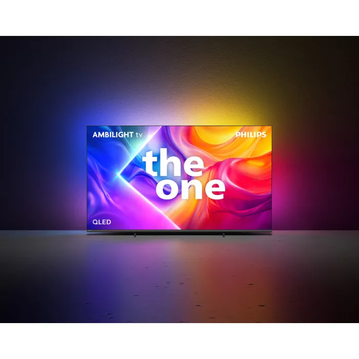 Телевізор 75" Philips QLED 4K 144Hz Smart Titan OS Black Ambilight 75PUS9010/12