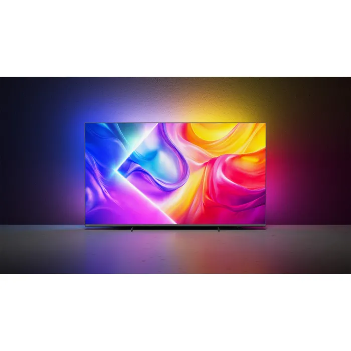 Телевізор 75" Philips QLED 4K 144Hz Smart Titan OS Black Ambilight 75PUS9010/12