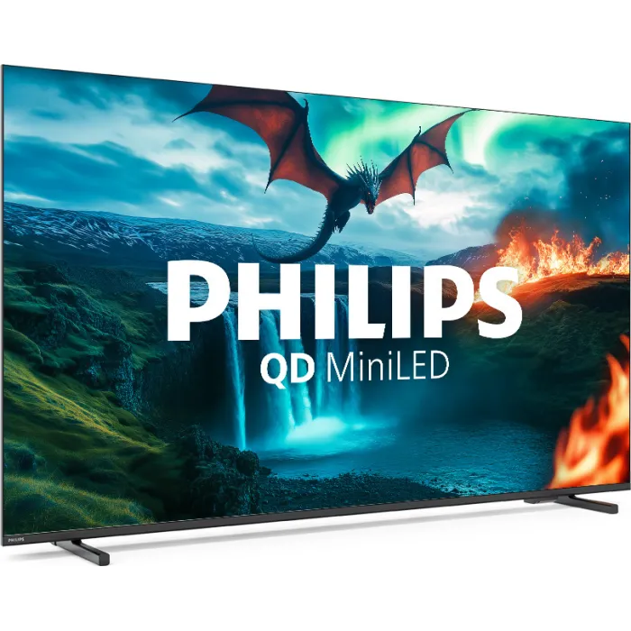 Телевізор 55" Philips MiniLED 4K 60Hz Smart Titan OS Black 55MLED820/12
