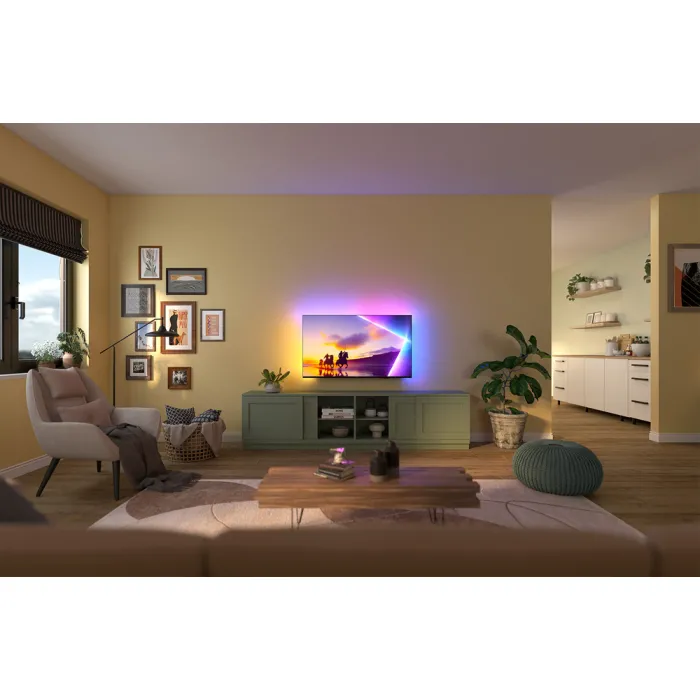 Телевізор 50" Philips QLED 4K 60Hz Smart Titan OS Black Ambilight 50PUS8510/12