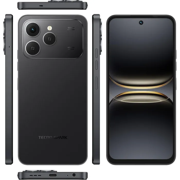 Смартфон TECNO Spark 40 (KM5n) 6.67" 8/256ГБ, 2SIM, 5200мА•год, Ink Black