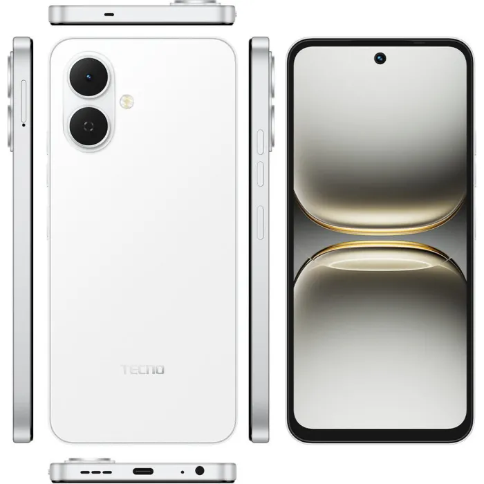 Смартфон TECNO Spark Go 2 (KM4) 6.67" 4/128ГБ, 2SIM, 5000мА•год, Veil White