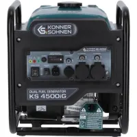 Генератор газобензиновий інверторний Konner&Sohnen KS 4500iG, 230В, 4.5кВт, ручний стартер, 33.5кг