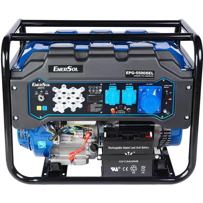 Генератор газ/бензин EnerSol 5.5 кВт EPG-5500SEL