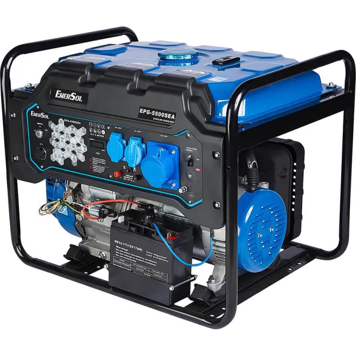 Генератор бензиновий EnerSol EPG-5500SEA 5/5.5 кВт електричний/ручний пуск AVR