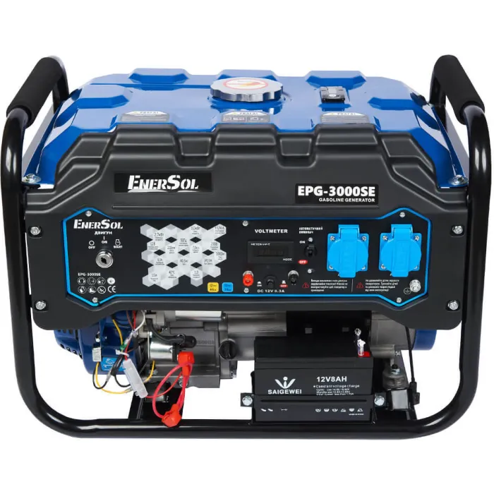 Генератор бензиновий EnerSol EPG-3000SE 2.7/3 кВт електричний пуск AVR