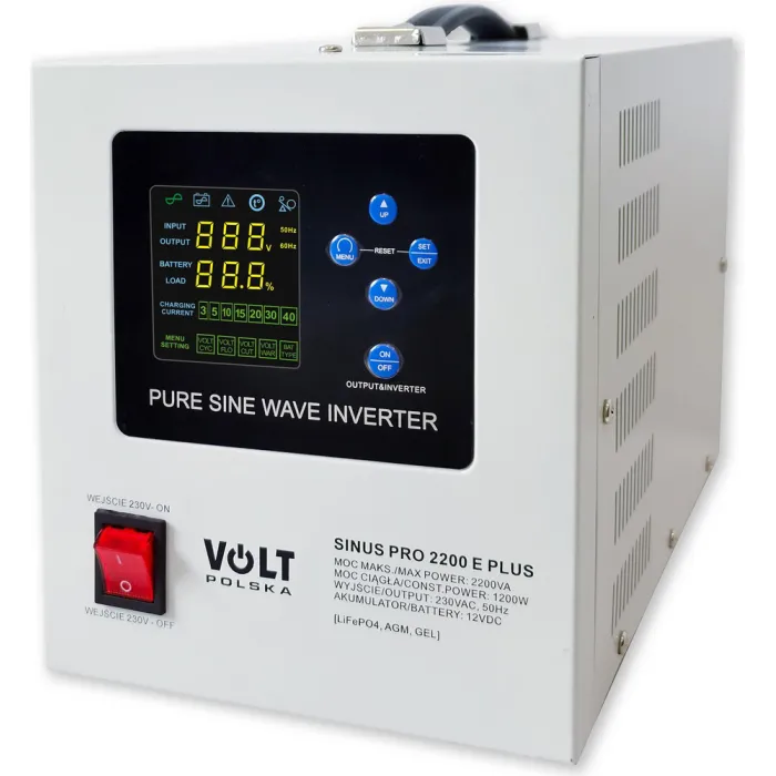 ДБЖ Volt Polska Sinus PRO 2200 E Plus 12/230V 1200W/2200VA (3SPM22012M)